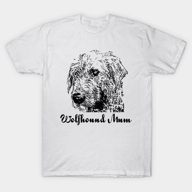 Wolfhound Mum Design T-Shirt by NikkiBear67